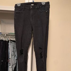 Women’s Black Ripped Old Navy Jeans